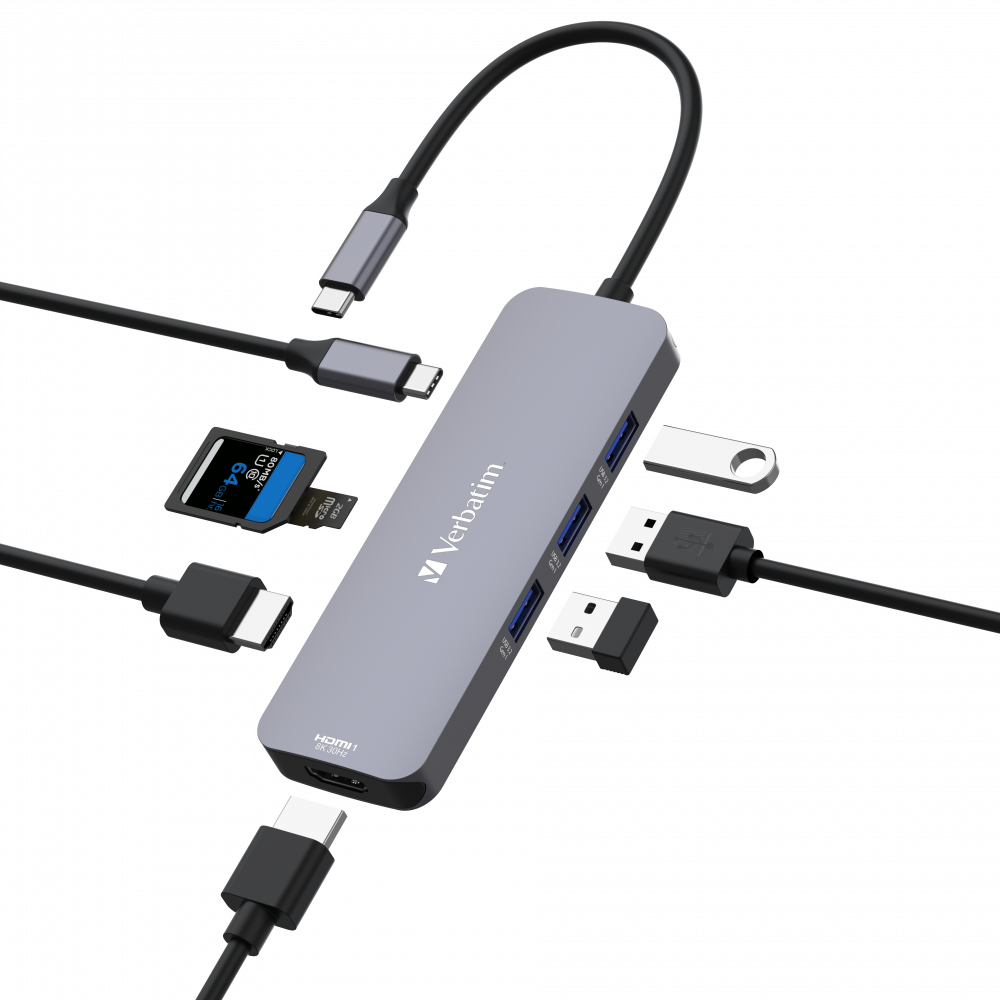 USB-C Pro Multiport Hub CMH-08: 8 Ports